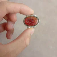 انگشتر عقیق همراه با حکاکی