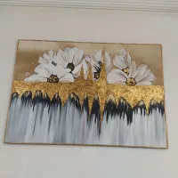 کوزه  تابلو ورق طلا