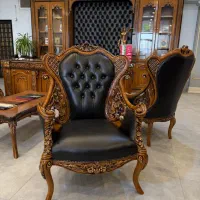 مبلمان اداری کلاسیک رومانی میزمدیریت۲۶۰کتابخانه۴۴۰|دفتر کار|تهران, شهرک شریفی|دیوار