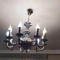 یک جفت لوستر استیل بسیار تمیز