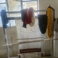 دار قالی به همراه خامه