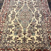 فرش دستباف  ۶ متری مرینوس گل ابریشم جفت