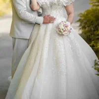 لباس عروس بدون تور و ژپون