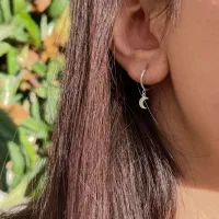 گوشواره ماه نقره