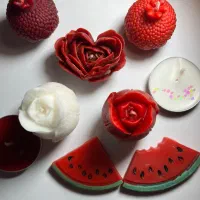 شمع گل یلدا رنگی|صنایع دستی و سایر لوازم تزئینی|تهران, امام زاده عبدالله|دیوار