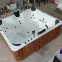 وان جکوزی شش نفره ورق آکریلیک فولاآپشن کروم