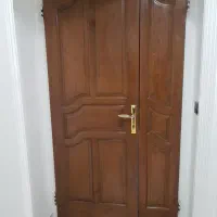 درب تمام چوب بسیار تمیز در حد نو