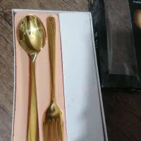قاشق چنگال طلایی یونیک