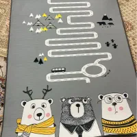 ست قالیچه اتاق کودک نو نو به همراه پرده و لوستر