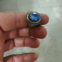 انگشتر توپاز کلاسیک آبی سوئیسی اصل|جواهرات|یزد, |دیوار