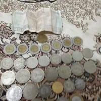 تعدادی سکه شاهی واسلامی