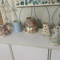 شید رومیزی کنار سالنی و لوستر زیر قیمت و گلدان|لوستر و چراغ آویز|شهریار, شهرک شاهد|دیوار