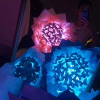 دسته گل روبانی و بوکت پروانه ای|گل مصنوعی|شیراز, درکی|دیوار