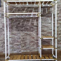 رگال لباس و آویز لباس مدل K216 رنگ کوره ای|جاکفشی، کمد، دراور|اسلام‌شهر, شهرک واوان|دیوار