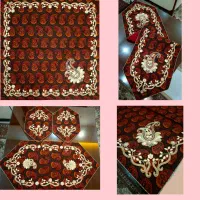 رومیزی سرمه دوزی(کار دست)