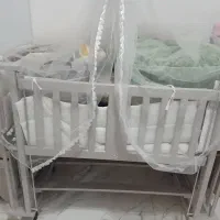 تخت و کمد نوزادی در حد نو|تخت و سرویس خواب|کهریزک, |دیوار