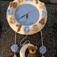 پرده اتاق کودک طرح باب اسفنجی و ساعت|پرده، رانر، رومیزی|گرمدره, |دیوار