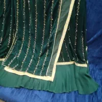 لباس محلی مخمل سبز ماشی خوشرنگ تمیز نو|لباس|یاسوج, |دیوار