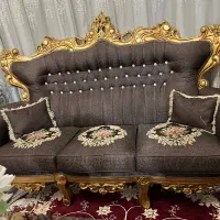 مبلمان استیل ۹نفره|مبلمان خانگی و میز عسلی|کرج, شاهین‌ویلا|دیوار
