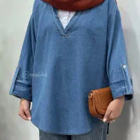 شومیز جین در حد نو