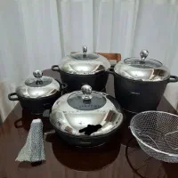 سرویس قابلمه چدن دسینی ایتالیا قدیمی