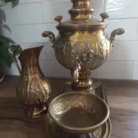 سماور۳لیتری آنتیک زغالی کارشده در حدنو