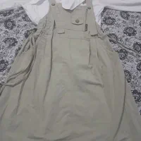 دامن لی و کت جین . وسرافون .کتان