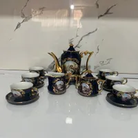 ست چایخوری با روکش طلا