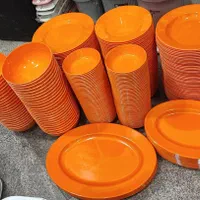 سرویس ملامین گرد/نارنجی/نشکن/قیمت قبل ارسال رایگان|ظروف سرو و پذیرایی|مشهد, کارمندان دوم|دیوار