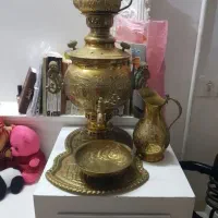 سماور جامیوه ای اجیل خوری شکلاتخوری تلفن میز برنز