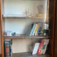 کتابخانه بزرگ چوب گردو کاملا سالم