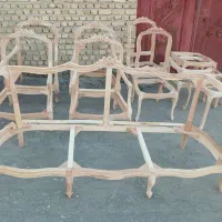 کلاف خام مبل گندم مدل فرانسوی سه گل