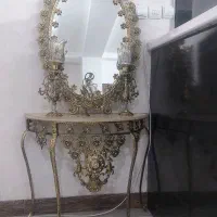 آینه‌شمعدان‌برپایه.برنز