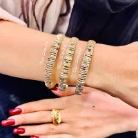 النگو اصلی طلاروس طرح نازگل کپی از روی طلا