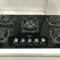 اجاق گاز رومیزی صفحه ای هود سینک شیشه افرا مدل g۵۵