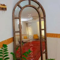 آینه قدی آینه کنارسالنی اینه ایستاده تمام چوب