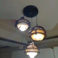 لوستر چوبی