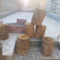 انواع صندلی درست شده با تنه ی درخت نخل|صندلی و نیمکت|شیراز, بید زرد|دیوار