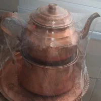 کتری قابلمه وسینی مسی