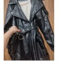 کت چرم و کاپشن سفید پرنسسی