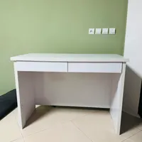 میز کامپیوتر استاندارد MDF  سفید|میز تحریر و کامپیوتر|میانه, |دیوار