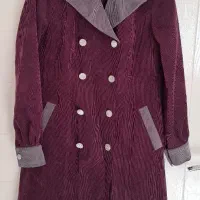 مانتو مخمل کبریتی پاییزه