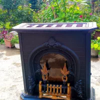 بخاری ۱۲۰۰۰ طرح شومینه ای نمونه فروش فوری|بخاری، هیتر، شومینه|فومن, |دیوار