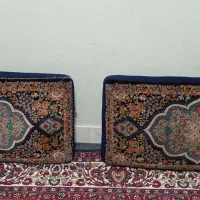 چهار عدد پشتی سرمه ای