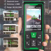 متر لیزری دوربیندار نور سبز سندوی مدل SW-120GQ