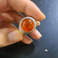 انگشتر عقیق نقره