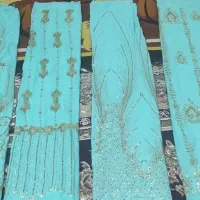 پارچه حریر ملیله دوزی