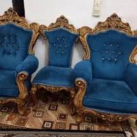 مبلمان سلطنتی ۹نفره همراه با جلو مبلی کاملاسالم|مبلمان خانگی و میز عسلی|آستانه اشرفیه, |دیوار