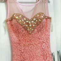 لباس مجلسی گیپور گلبهی ۳۶.۳۸.۴۰