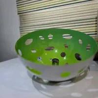 لوستر مدرن سبز-سفید طرح حفره‌ای